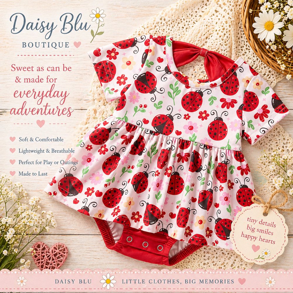 LADYBUG LOVELIES ROMPER - 9-12M|3068