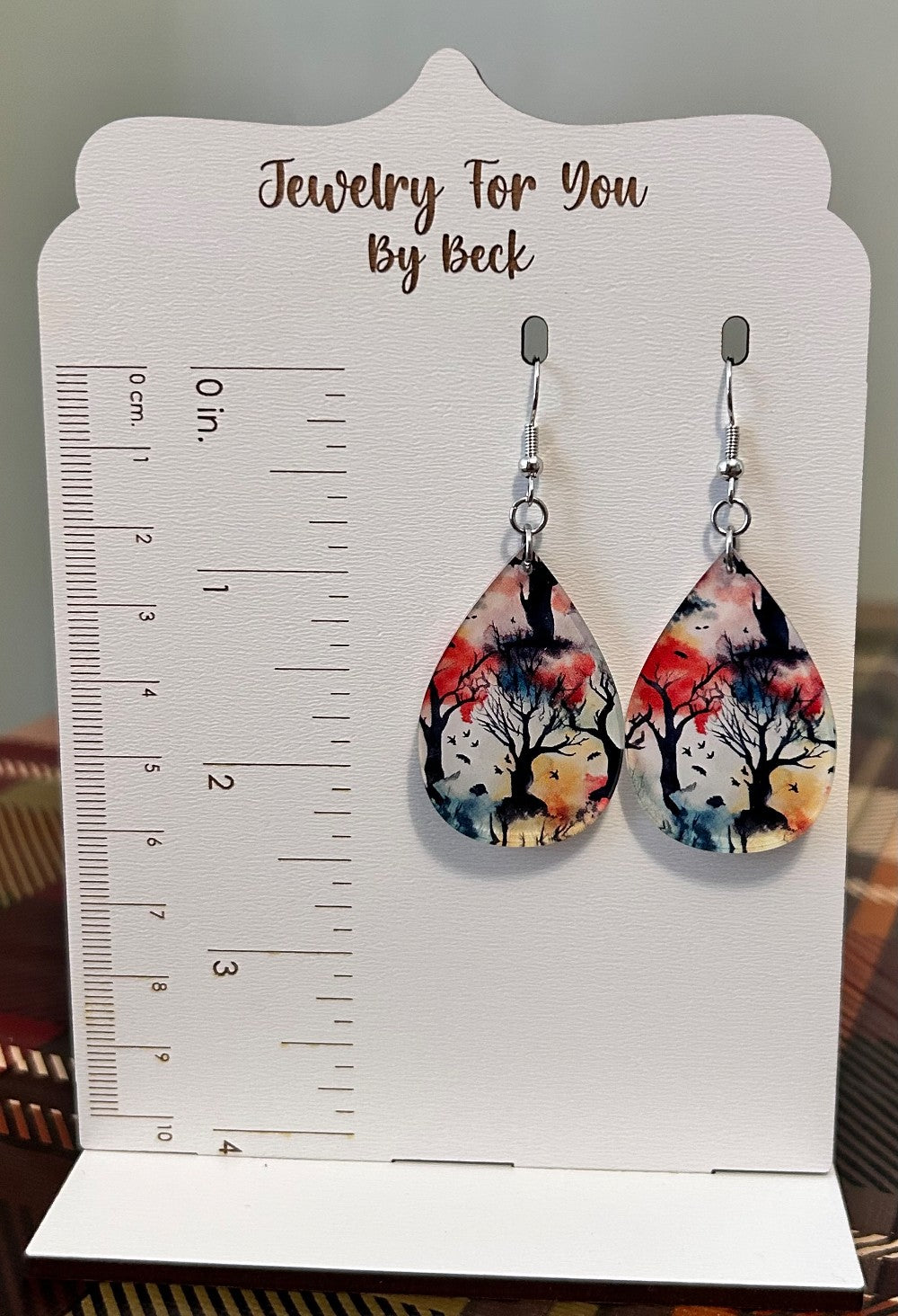 Watercolor Forest Earrings-Hypoallergenic and Nickel Free|3746