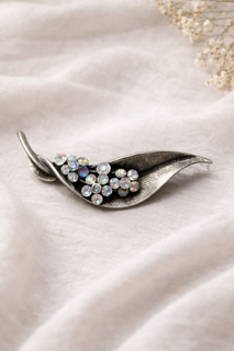 Vintage Coro Blue Brooch -DBC|2336