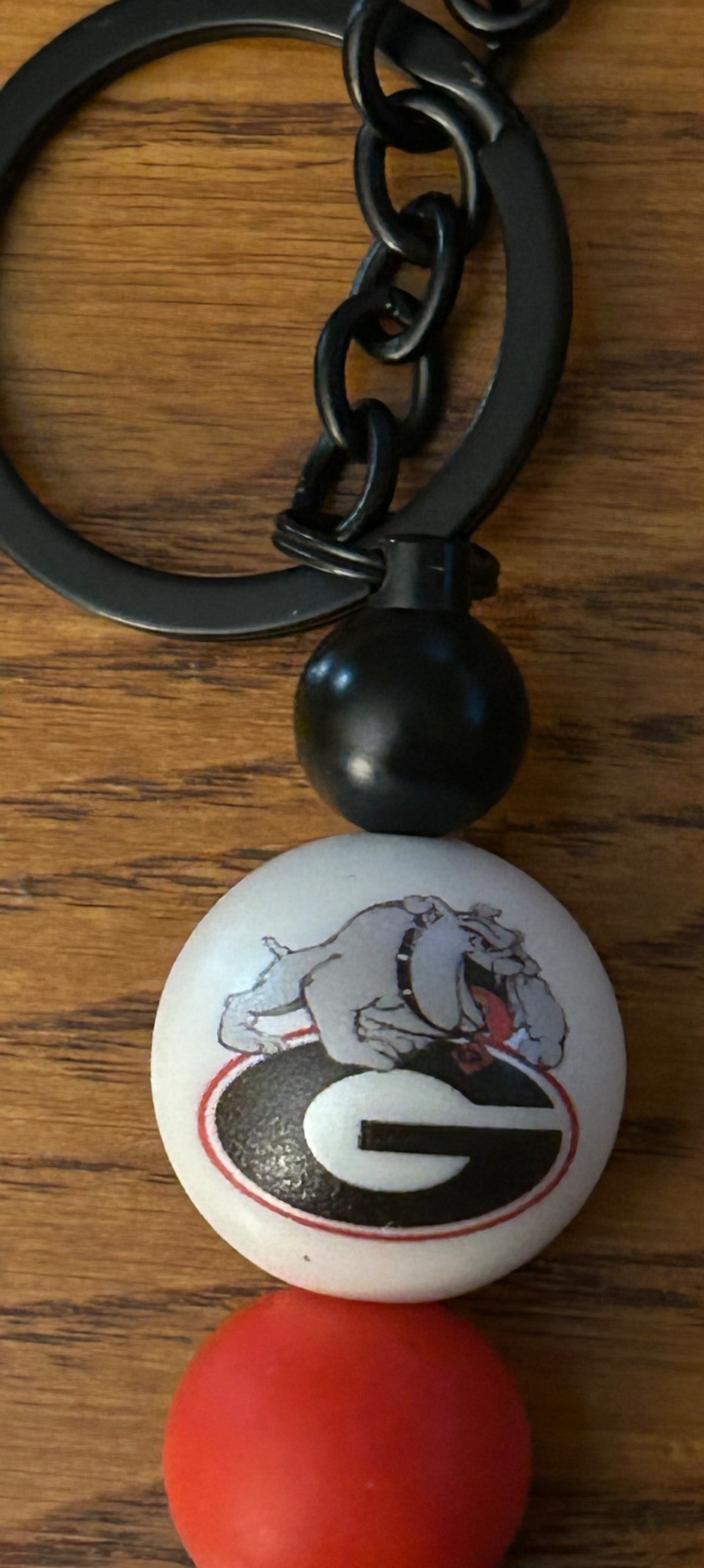 Bulldogs Keychain ~ Handmade Beaded Keychain|1477