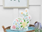 Bunny Shape Floral Throw Pillow|2714