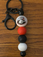 Bulldogs Keychain ~ Handmade Beaded Keychain|1475