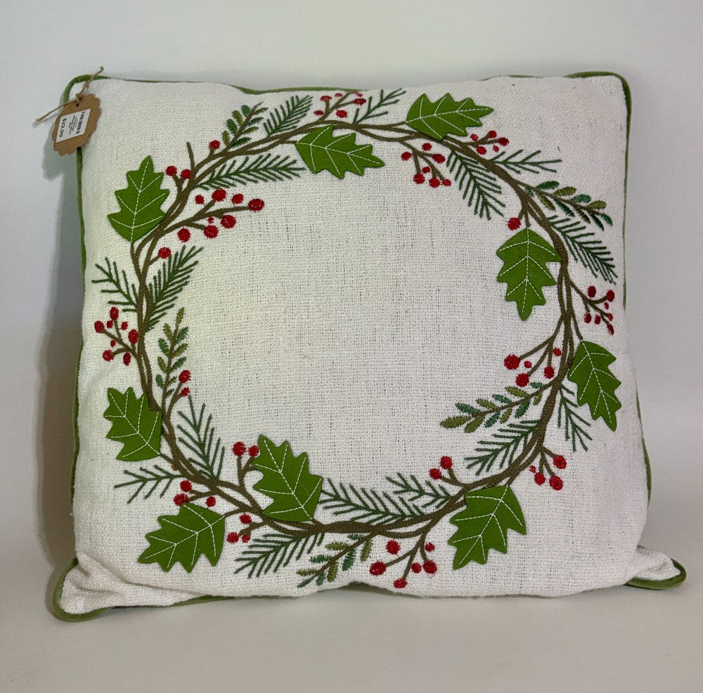 Christmas Wreath Pillow SDH|3404