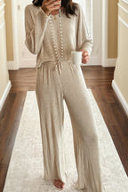 Jet Stream Ribbed 2-Piece Lounge Set|2152