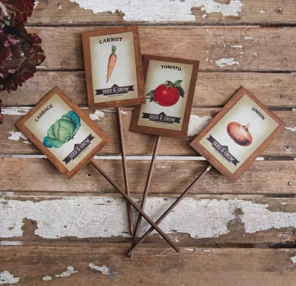 Garden Vegetable Markers set of 4|2700