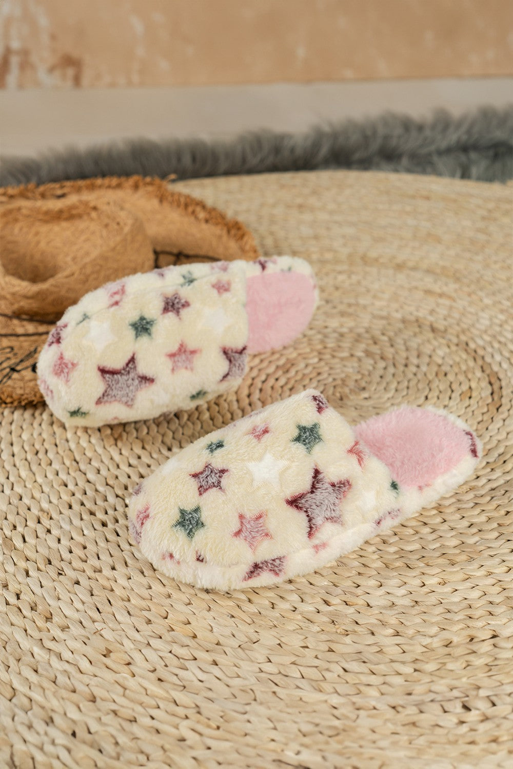 Plush Star Slippers|2136