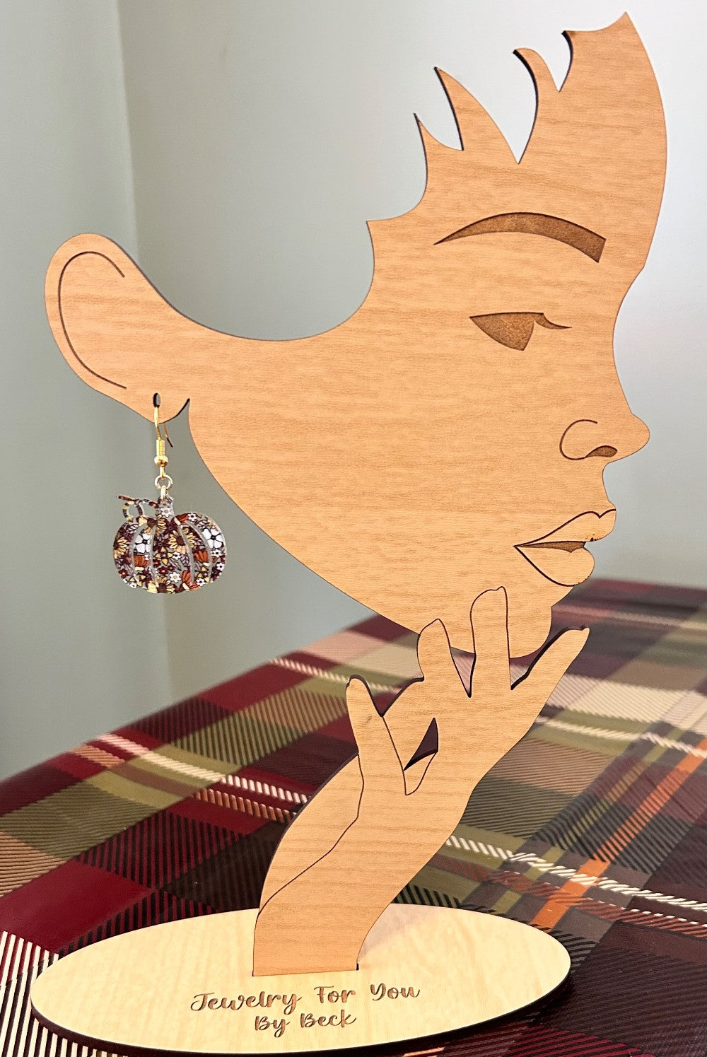 Colors of Fall Floral Pumpkin Earrings-Hypoallergenic and Nickel Free|3719