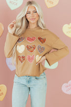 Heart Stitch Mineral Wash Sweatshirt|1807