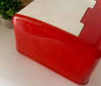 Red MCM Lustro Ware Bread Box SDH|3076