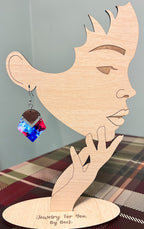 Red White and Blue Water Color Dangle Earrings-Hypoallergenic and Nickel Free|3971