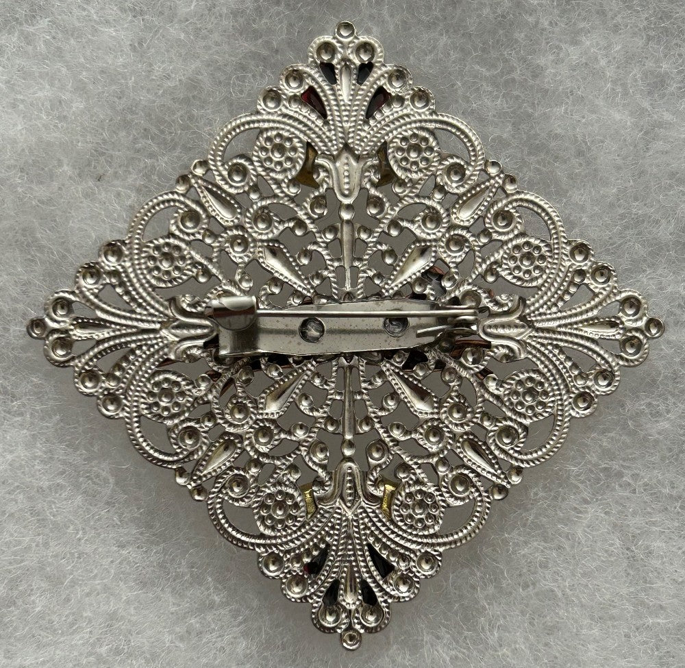 Fox and Roses Brooch|832