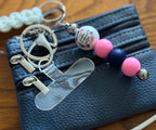 Jack of All Trades Lanyard ~ White Lanyard ~ Blue Mini Wallet ~ God is Within Her Keychain ~ Phone Case Tab|1276