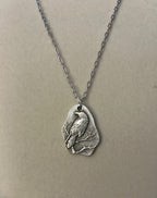 Raven Pendant-18” Stainless Steel Paper Clip Chain|3314