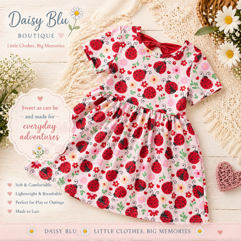 LADYBUG LOVELIES DRESS- 5T|3067