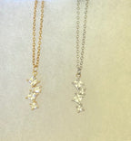 Stack of Squares Pendant Necklace-CZ Square Cut Stones -18” Tarnish Resistant Stainless Steel Chain-Choose Silver or Gold Tone|3303