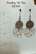 Tiny Angels and Snowflakes Crescent Dangle Earrings-Hypoallergenic and Nickel Free|3979