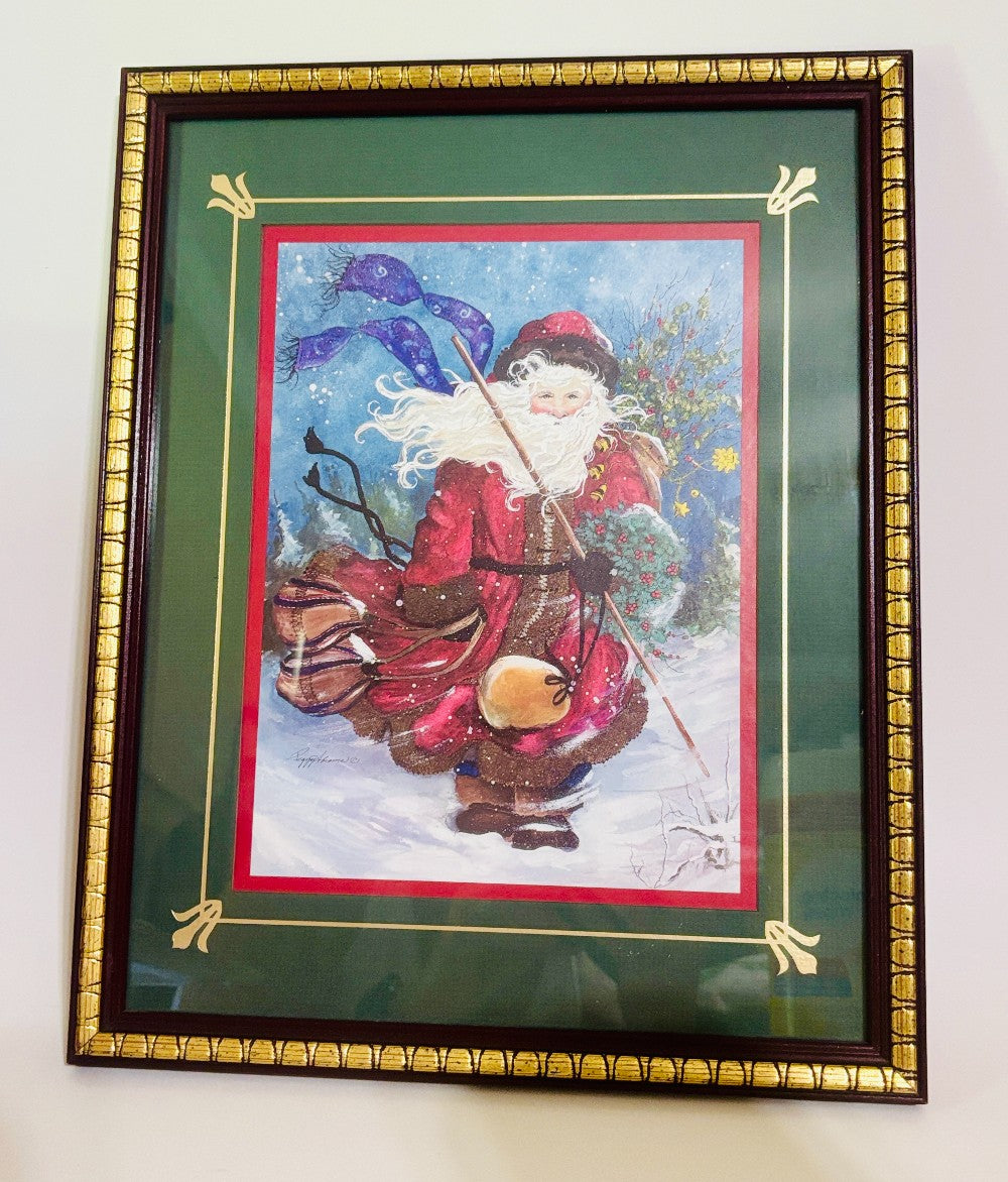 Old World Santa Framed Art 12x15|3410