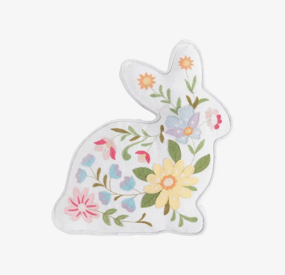 Bunny Shape Floral Throw Pillow|2716