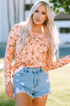 Floral Long Sleeve Knit|2064