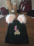 GRINCH INSPIRED BEANIE HAT WITH POMPOMS|693