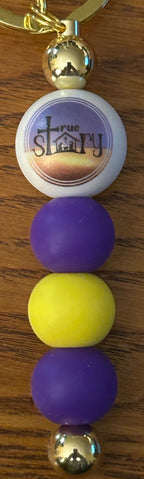 True Story Nativity Keychain ~ Handmade Beaded Keychain|1479