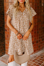 Tiger Print Dress|2229