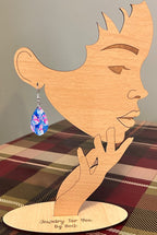 Winter Blue Snowman Earrings-Hypoallergenic and Nickel Free|3823