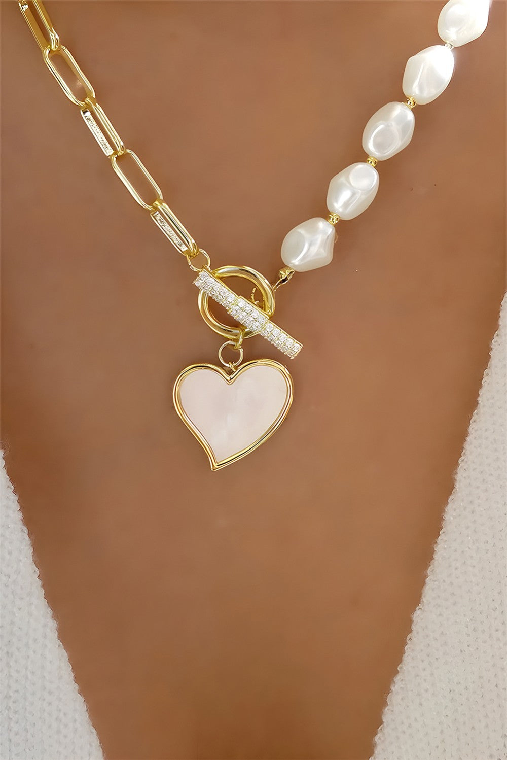 Chic Heartline Necklace|2167