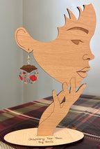 A Patch of Pumpkins Earrings-Lightweight Wood and Acrylic -Hypoallergenic and Nickel Free|3728