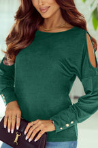 Asymmetrical Cut Out Top|2072