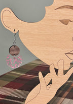 Candy Cane Crescent Dangle Earrings-Hypoallergenic and Nickel Free|3961