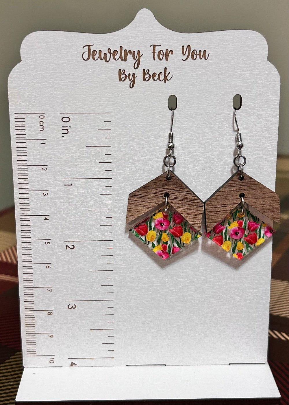 Colorful Tulip Dangle Earrings-Hypoallergenic and Nickel Free|3954